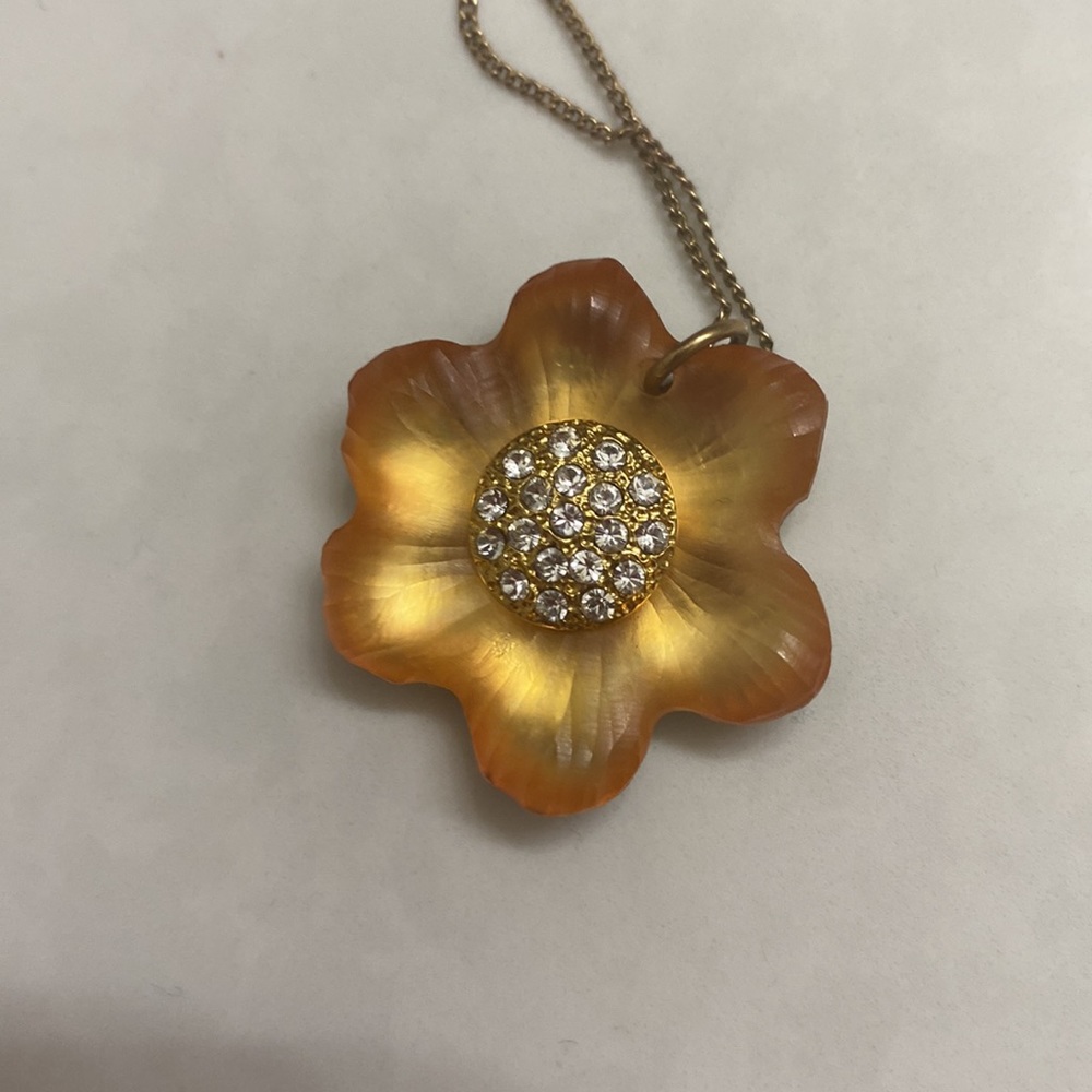 Alexis Bittar Flower Pendant Necklace